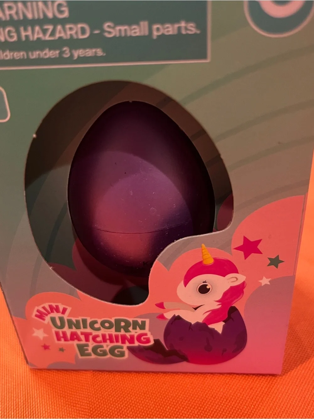 Mini Unicorn Hatching Egg - Purple